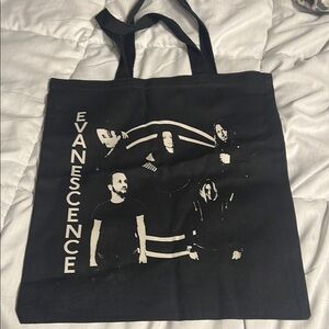 Black Graphic Tote Bag
